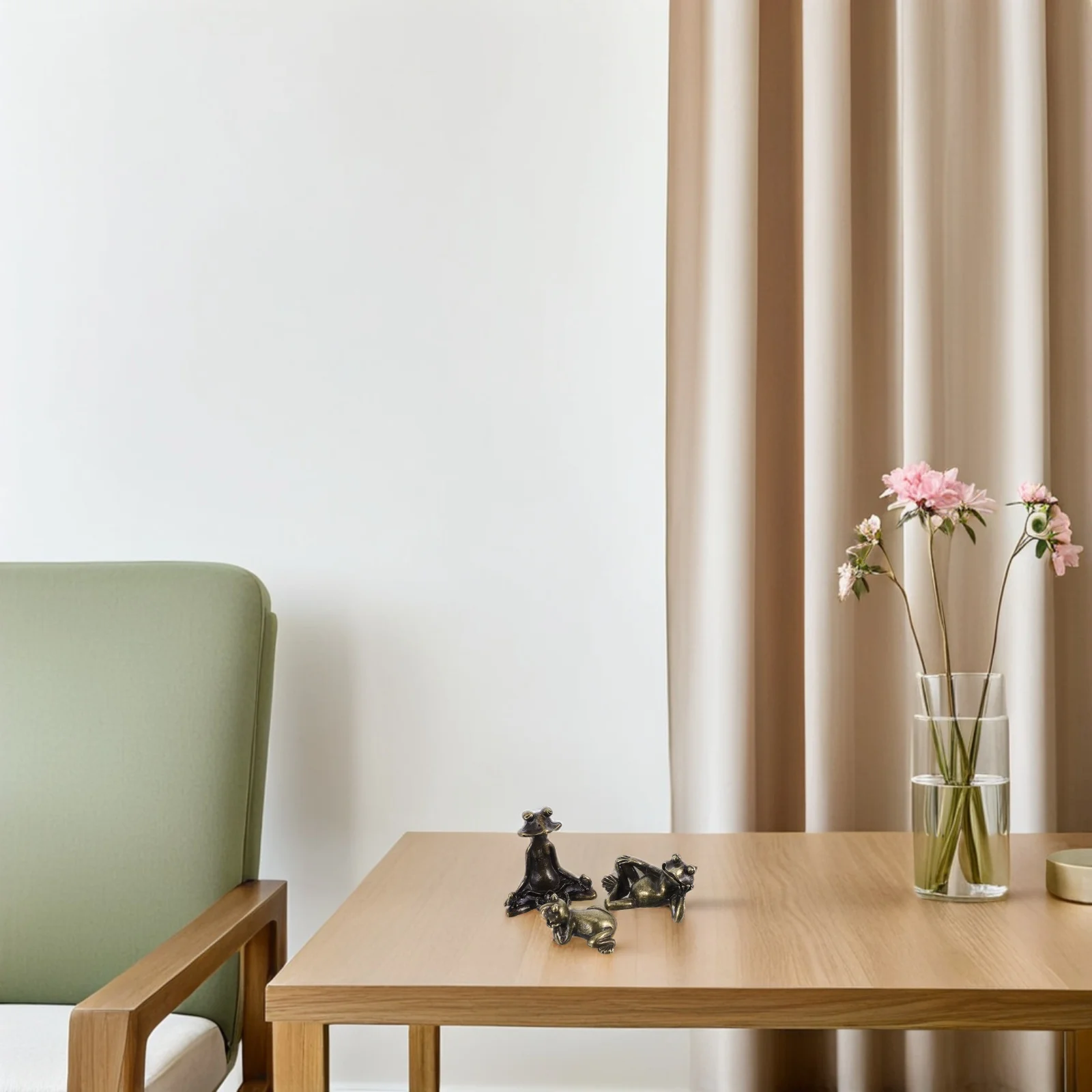 

3 шт. латунный держатель для благовоний в виде лягушки, миниатюрные скульптуры, декоративные палочки для горелок, конусы для медитации, ароматерапии, домашний декор, стабильный