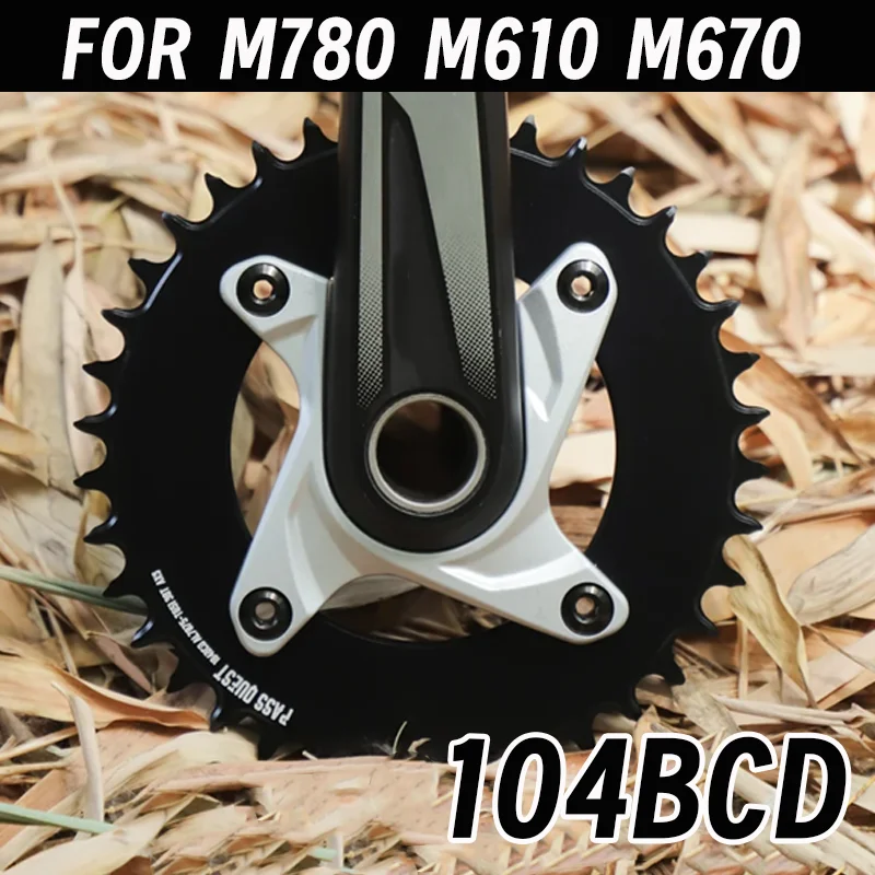 

104 Bcd Aero Chainring Star 32t 36t 104bcd 34t 38t 40t For Shimano Slx M780 M610 M670 1x Silver Chainring 104 Bcd Mtb 11v 12v