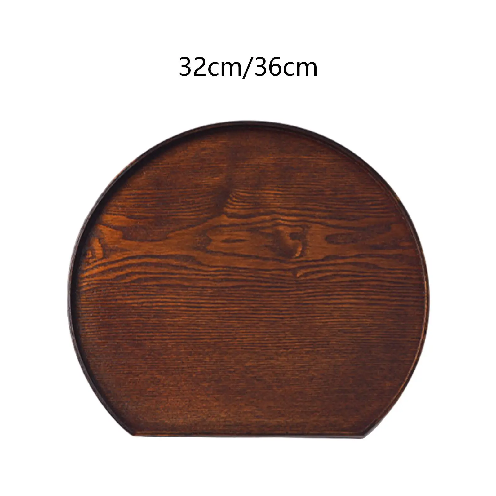 Wooden Serving Tray Half Moon Tray Dessert Plate for Kitchen Farmhouse Table