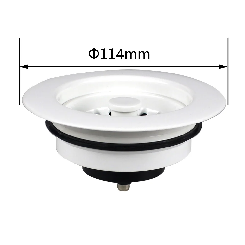Talea PVC Kicthen Sink Garbage Disposal Drain Strainer 4.5 Inch Multiple Color Sink Flange XK183