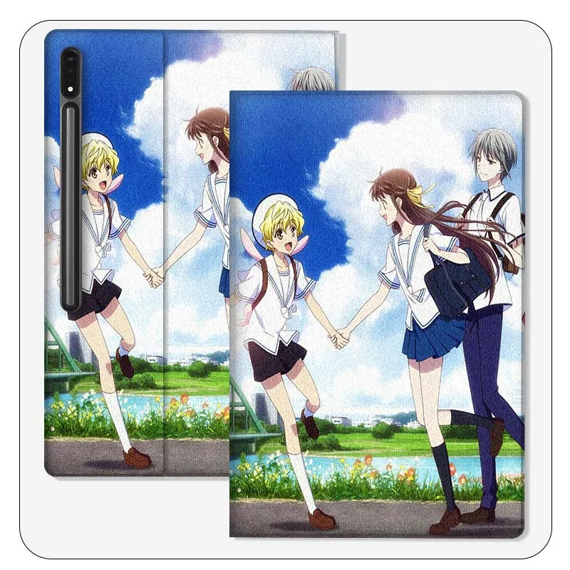 

Fruits Basket Popular Anime For Samsung Galaxy Tab S9 S10 S6 S7 S8 FE Plus Lite Inch Foldable Cover Tablet Case