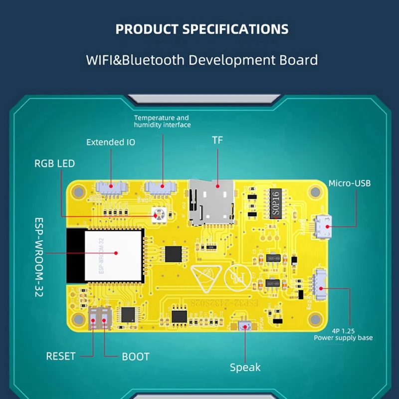Esp32 2,8 x320 Smart Display 2,8 Zoll LCD für Arduino lvgl Wifi & Bluetooth Development Board Zoll TFT-Modul einfach zu bedienen