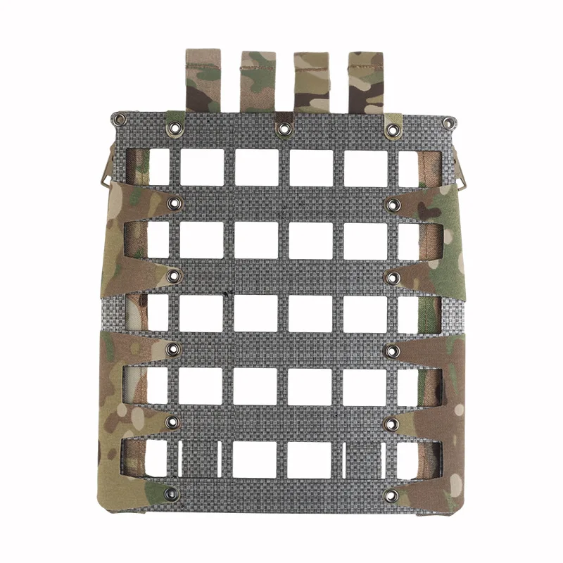 Hunting Vest Back Panel MOLLE Zipper Kit for FERRO Style FCPC V5 Slickster Vest Chest Rig Lightweight Holder Plate Carrier