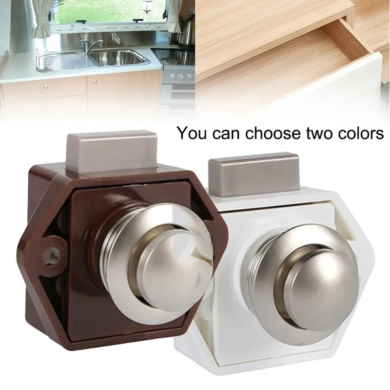10個入り-プッシュボタン式引き出しラッチ-20mm-キャンピングカー食器棚ノブ-rvコンパートメントラッチキャッチ-キャラバンボートキャンピングカーキャビネット引き出し用
