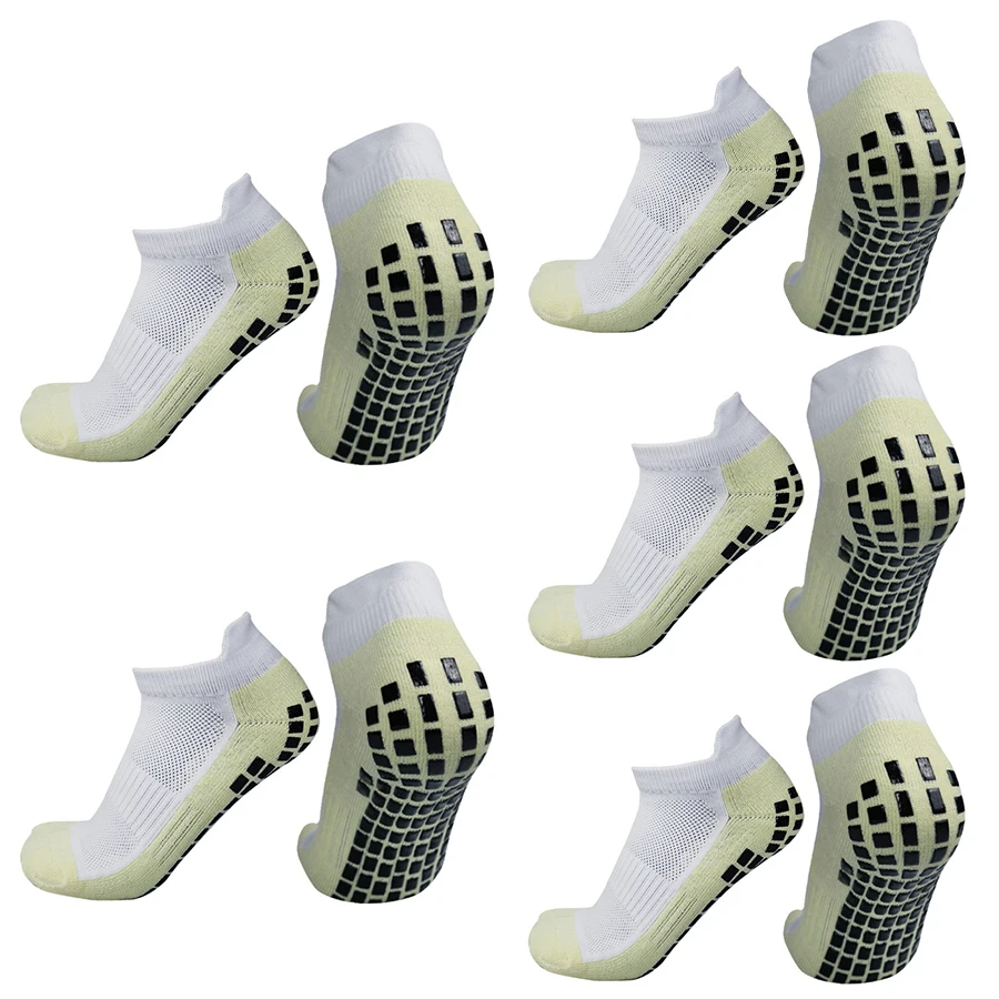 Short Football Men Anti-slip 5Pairs Women Socks Fitness Pilates Socks Soccer Tennis Basketball Sports Socks Boat Socks