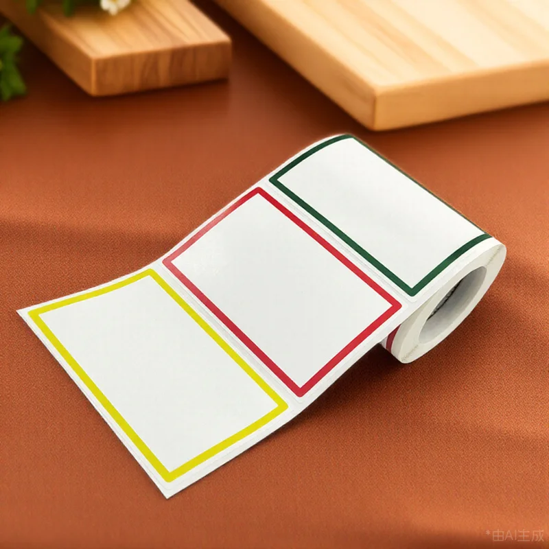 

1 Roll Cartoon Name Tag Stickers Colorful Self-Adhesive Label Stickers for Home Organization Writable Sorting Decal Sticker