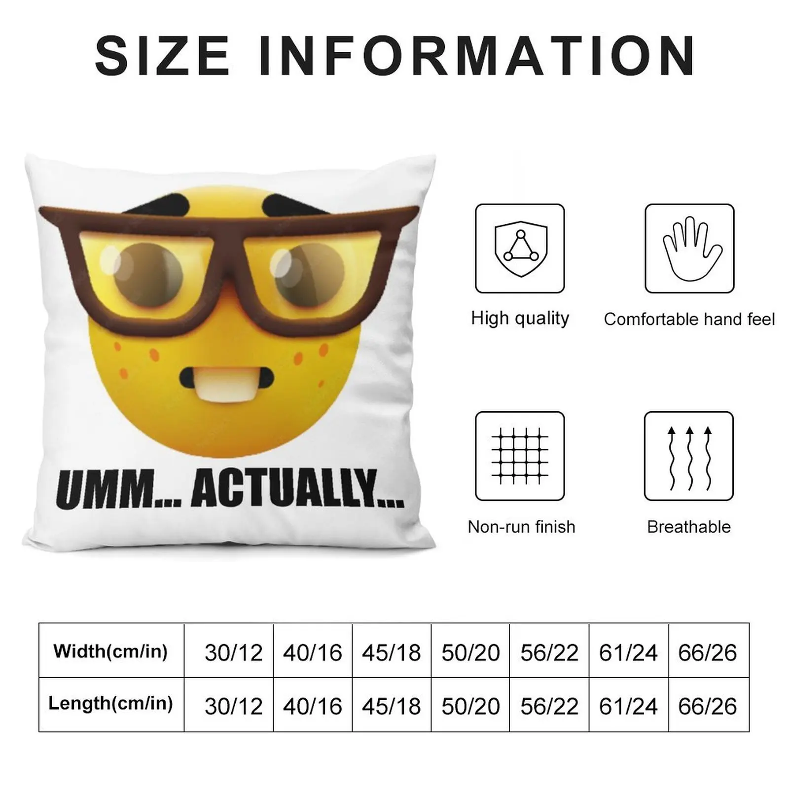 Umm... Actually... Nerd Meme Throw Pillow Luxury Pillow Case Decorative Cushion sleeping pillows pillow