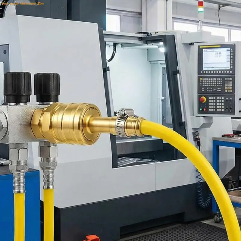 203F 8mm/10mm Copper Pneumatic Fitting Easy Installation Equipment Air Compressor Hose