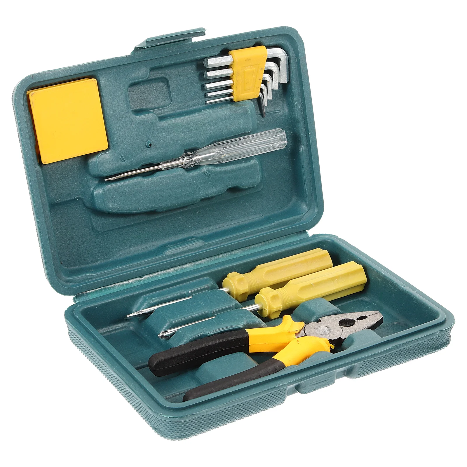 11 قطعة مفك معدني مجموعة أدوات إصلاح السيارات السيارات الدقة إصلاح عرافة وجع المنشار كماشة شريط القياس اختبار قلم رصاص المطاط