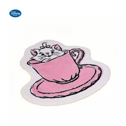 Disney Marie special-shaped flocking carpet home entrance bedroom bedside girly heart good-looking room decoration floor mat