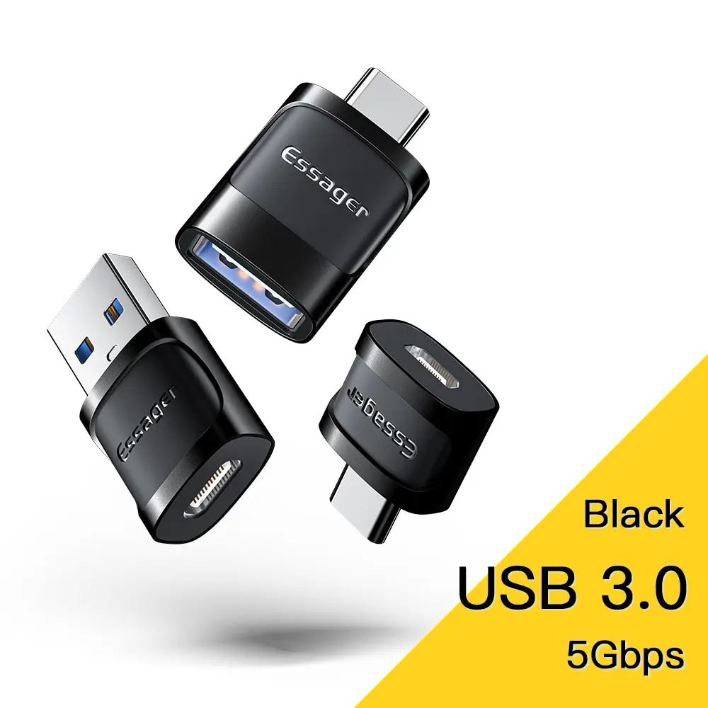 Essager otg typ c zu usb micro usb zu typ c adapter otg usb zu typ c adapter für macbook xiaomi huawei samsung otg stecker