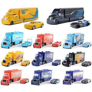 Pixar Cars 3 2 Toy Disney Car 1 Lightning Mcqueen Mack Uncle Truck Francesco Rescue metal Collection Alloy model children gift