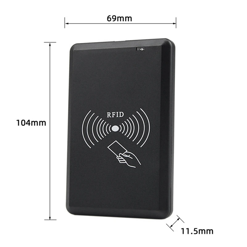 USB RFID Reader 125Khz EM4100 TK4001 ID Contactless Sensitivity Smart Card Reader Support Window System