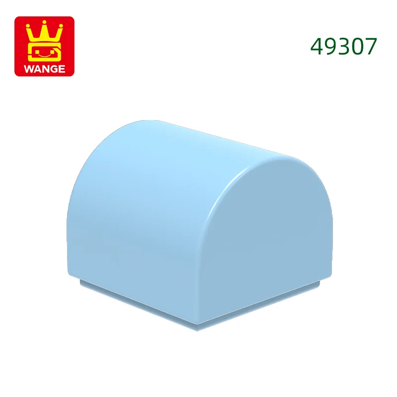 416 stks/partij 49307 1x1x2/3 Dubbele Gebogen Top Bouwstenen MOC Helling Accessoires Compatibel met baksteen Kinderen Speelgoed Geschenkdoos