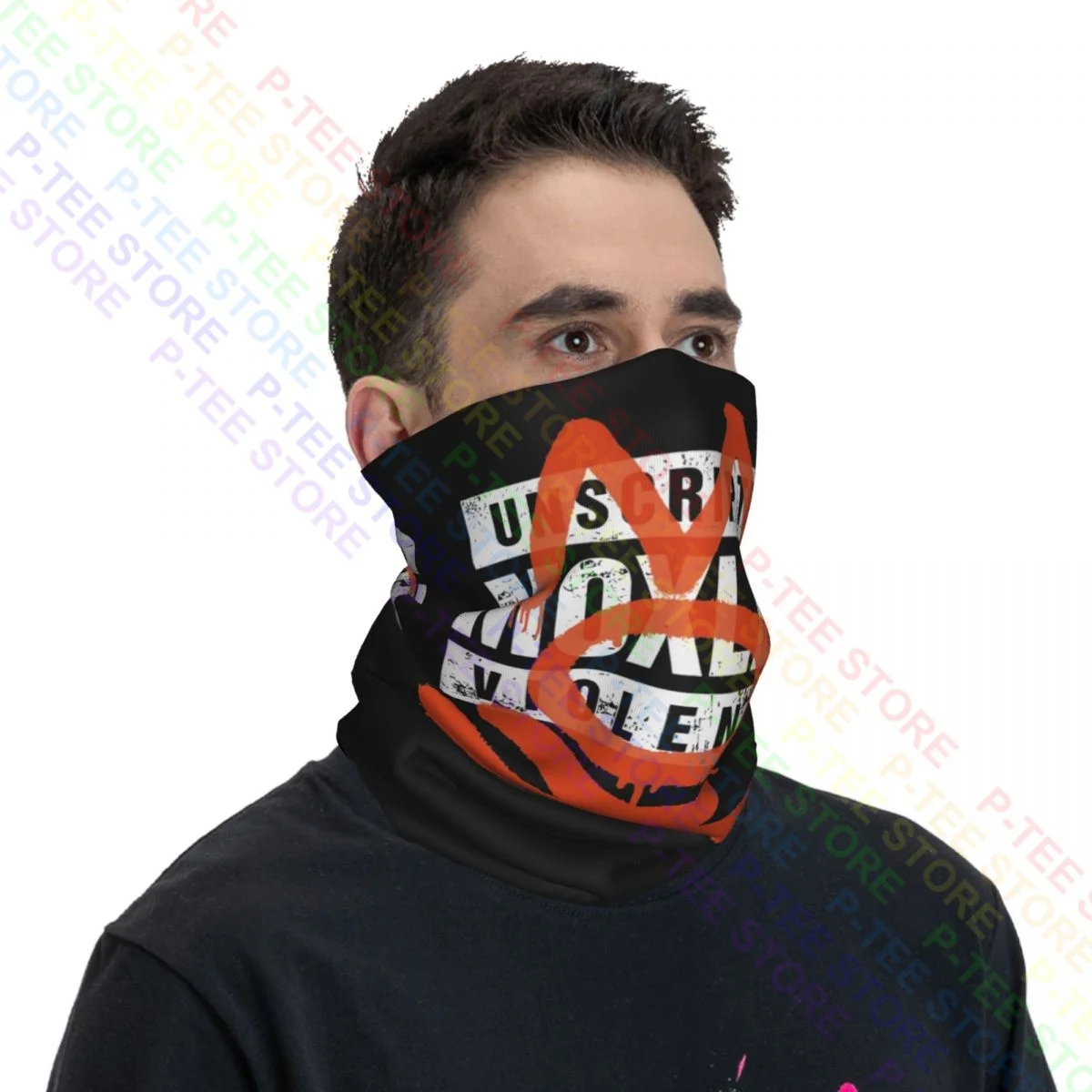 All Elite Wrestling Jon Moxley Designed By Mox Neck Gaiter Bandana Scarf Face Mask Summer Ourdoor Sun Protection