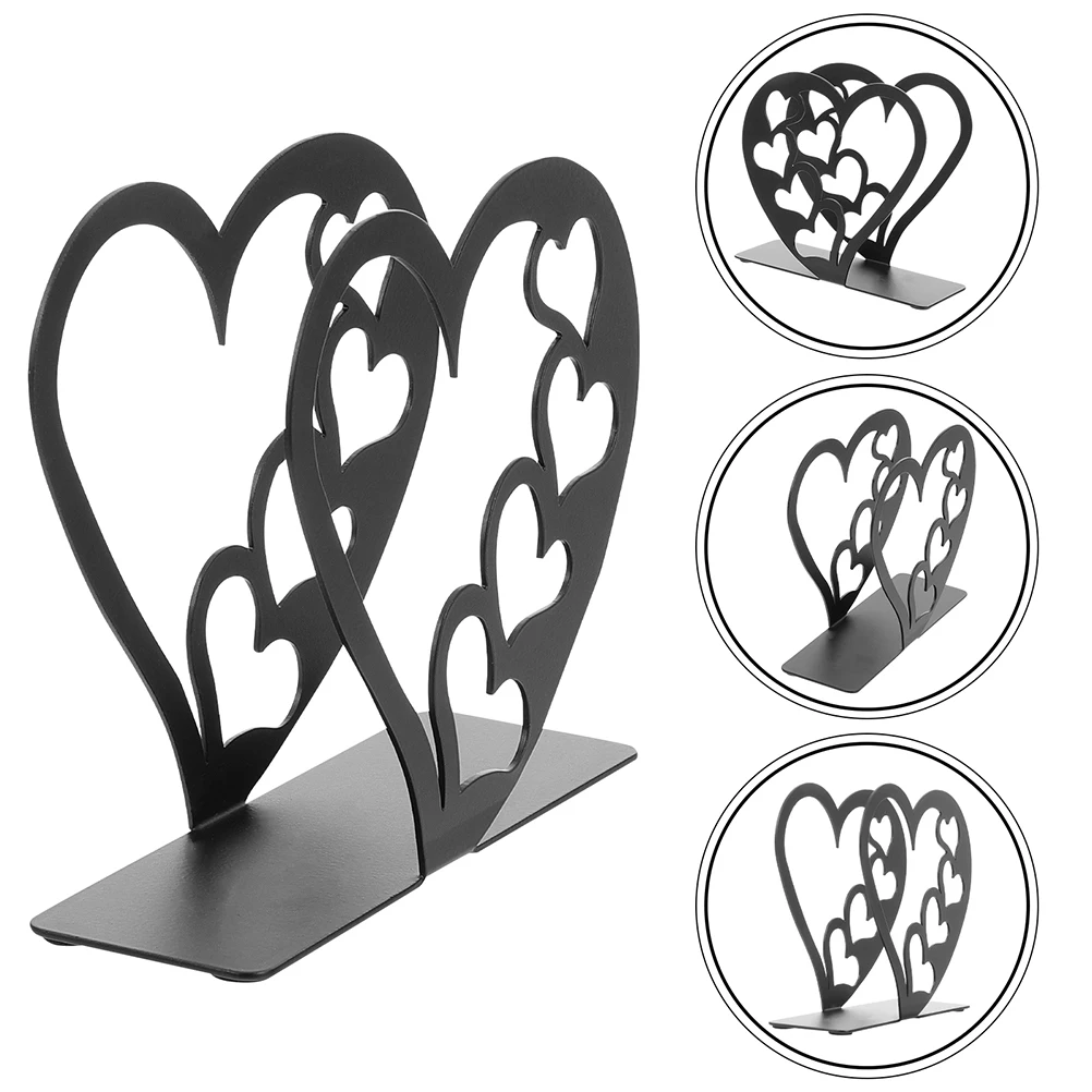 

Creative Heart Shaped Black Metal Napkin Freestanding Tabletop Tissue Dispenser Restaurant Coffee Shop Use Kitchen Paper