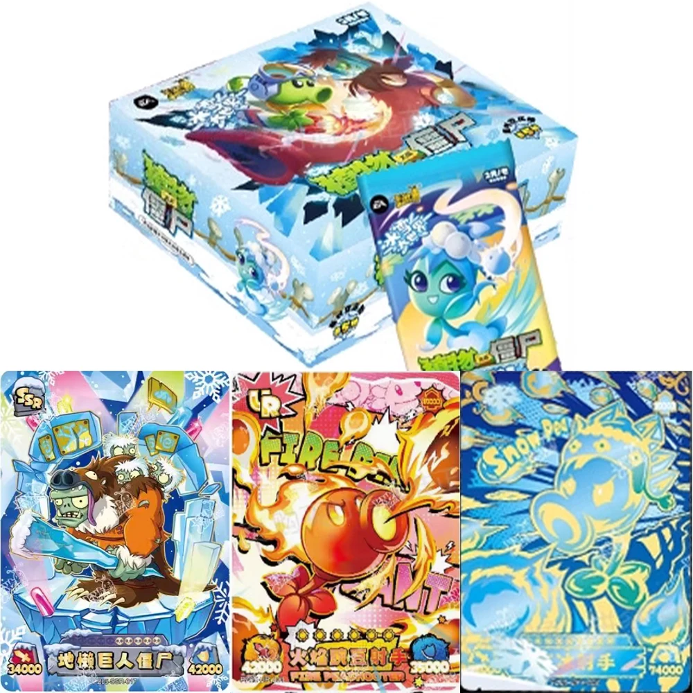 

KAYOU Official PvZ Card Collection: Frozen World & Nature Tour, Complete Time Adventure Holo Battle Cards Set, Gift for Boys