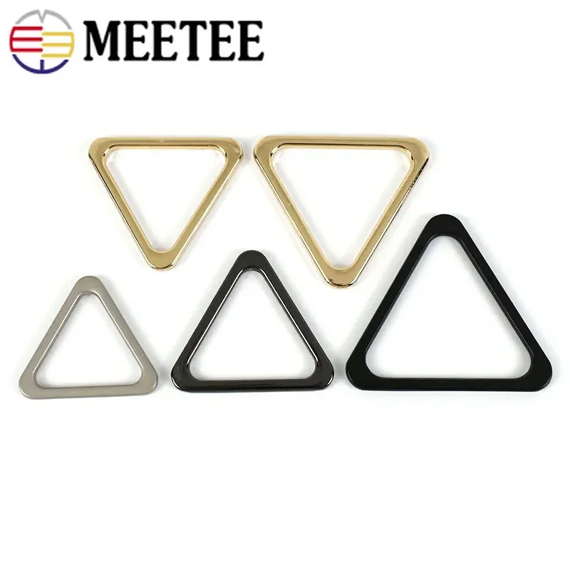 10/30Pcs Metal Triangle Ring Buckles Bikini Belts Hook Clasp Connector Handbag Bag Strap Luggage Webbing Hardware Accessories