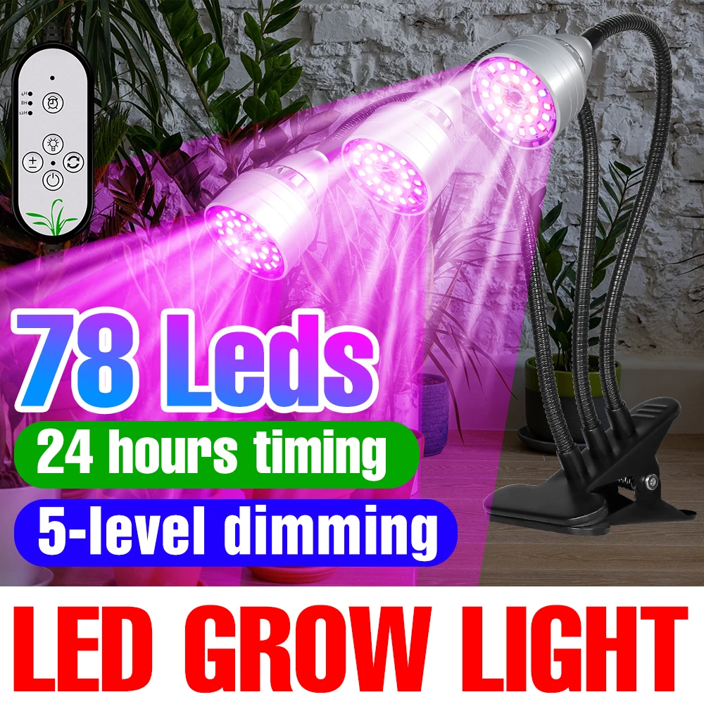 USB LED Grow Light Full Spectrum Phytolamp For Plants Flower Seeds Indoor Hydroponics Cultivation Light Dimmable LED Phyto Lamp