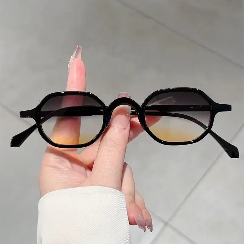 KAMMPT Vintage Oval Sunglasses Men Fashion Multi-color Outdoor Shades Women Trendy Retro Korean Style Casual Decor Sun