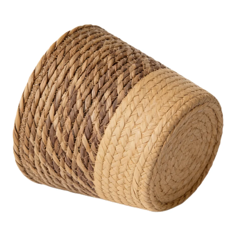 Gardening Accessories Diameter 15.5cm, Height 11cm Handwoven Plant Basket Leak-Proof Basket Fresh Greenery Display
