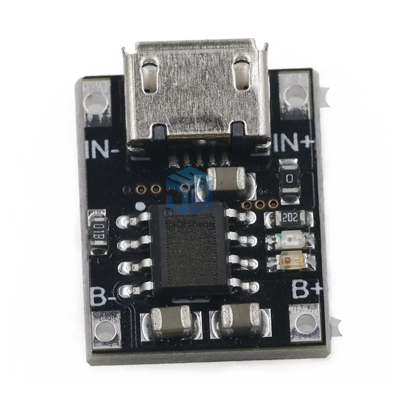 10PCS Single Cell Lithium Battery Charging Charger Module 1A 5V-6V 4.2V TC4056 TC4056A Micro USB Power Supply Board TP4056