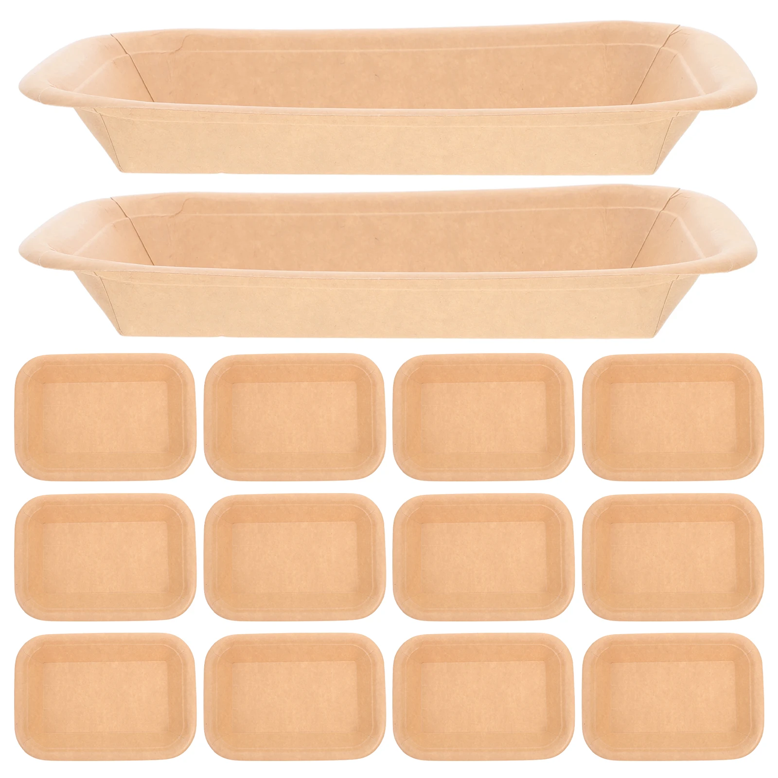 

50 Pcs Disposable BBQ Tray Seafood Serving Plates Crawfish Party Supplies Large Size Kitchen Barware Ideal Restaurants Events
