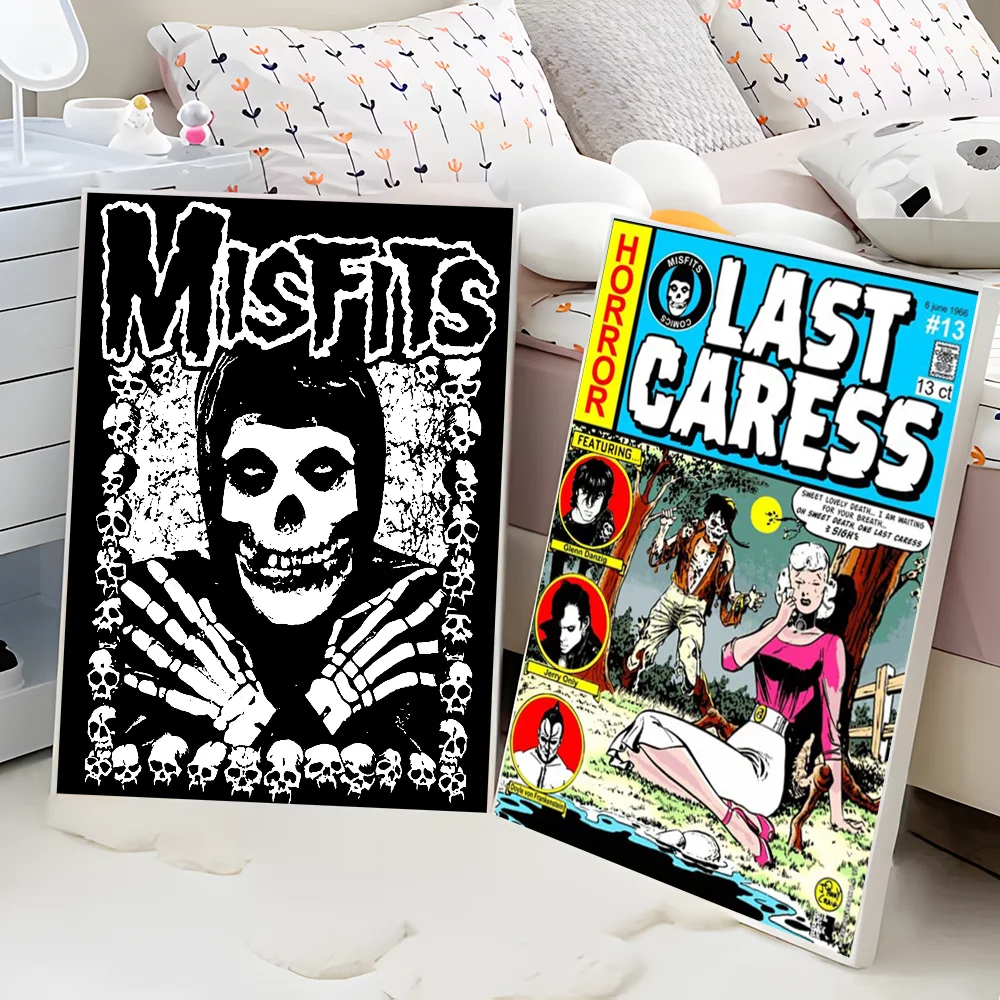 M-Misfits Vintage Posters Sticky Vintage Room Home Bar Cafe Decor Kawaii Room Decor
