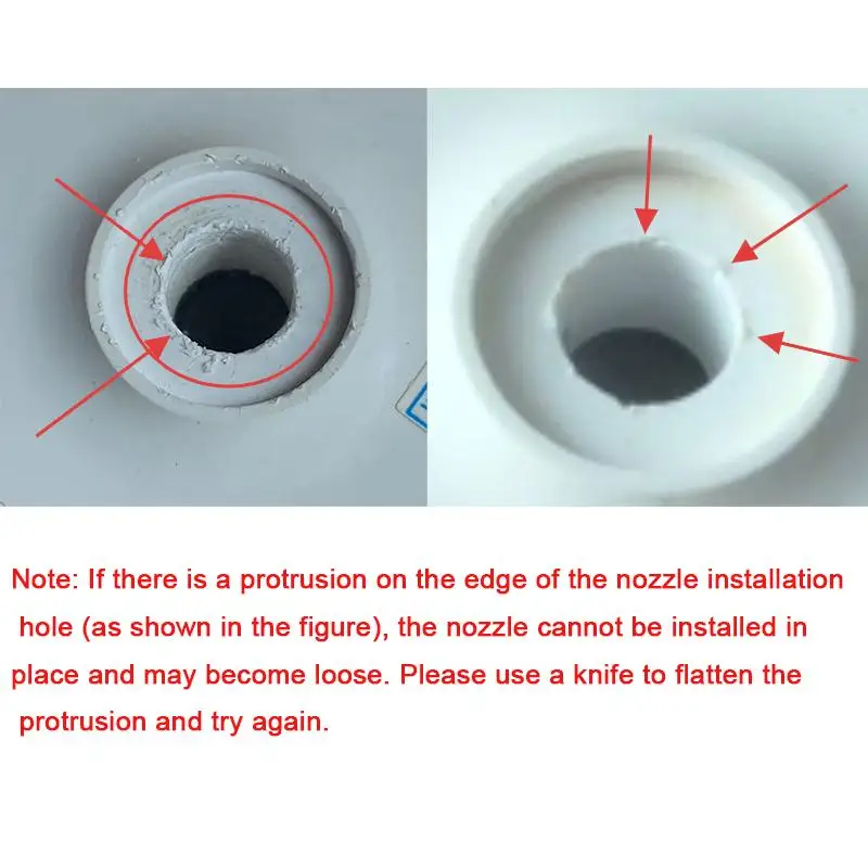 Bicos de fio dental de água de substituição para irrigador oral xiaomi mijia todos os modelos, padrão de palheiro de água/pontas de recarga ortodôntica 2 peças