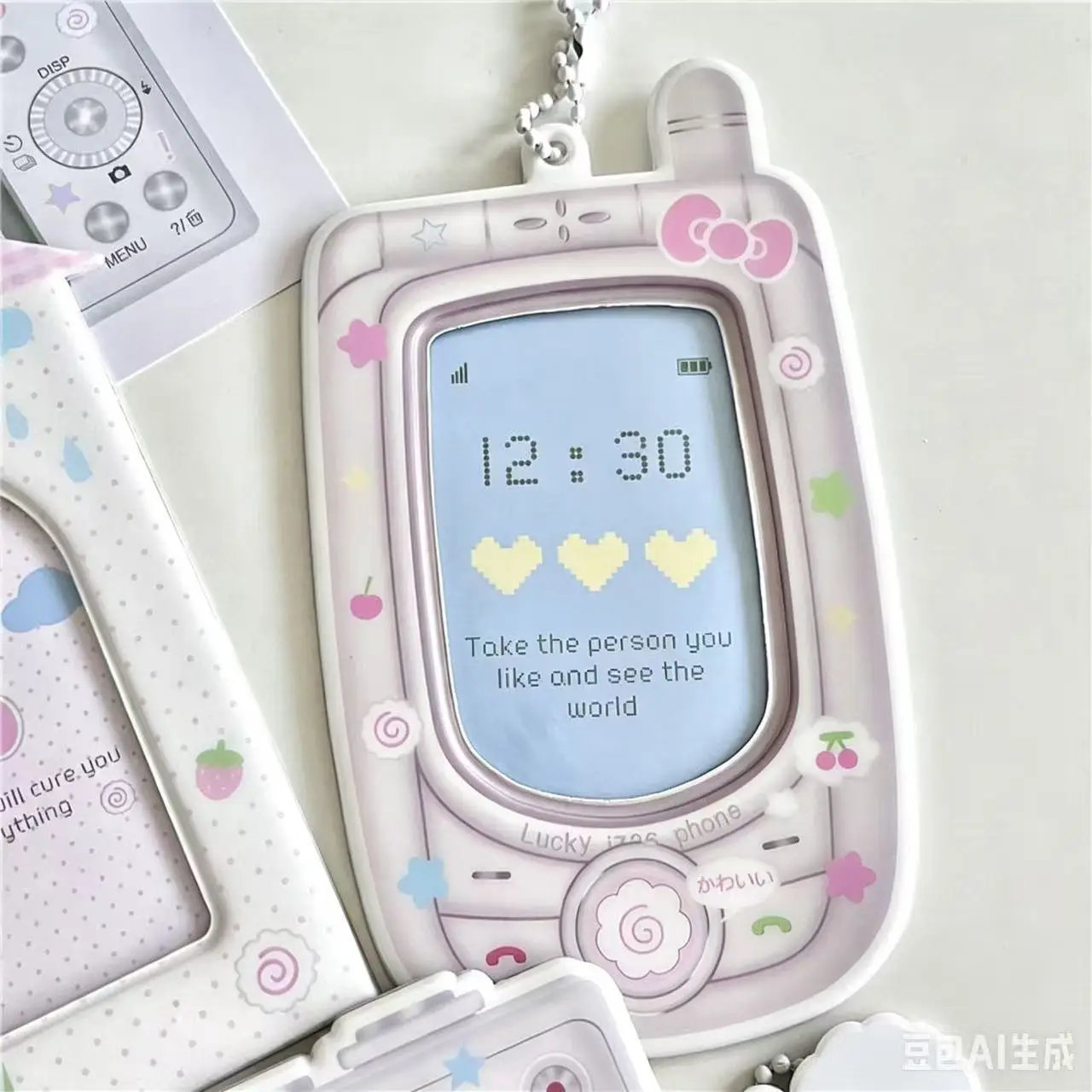 1PC Cartoon Kpop Photocard Holder Camera Mobile Phone Shaped Idol Photocard Binder 3Inch Photo Storage Case Protection Cover view 3