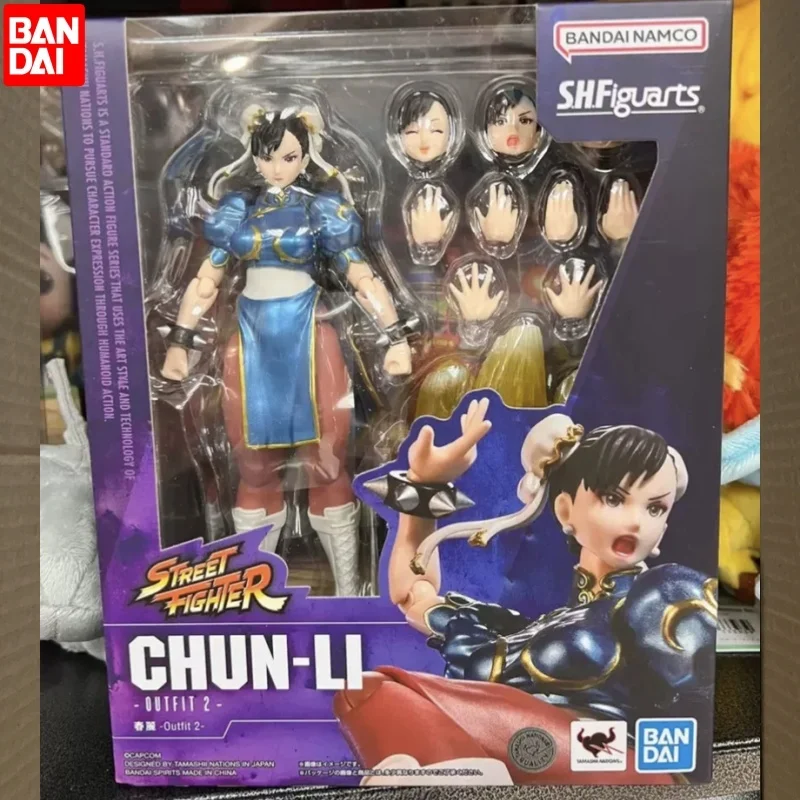 

100% In Stock Original Bandai S.h.figuarts Shf Chun Li -outfit 2- Street Fighter Series Anime Figures Action Model Toys Gifts