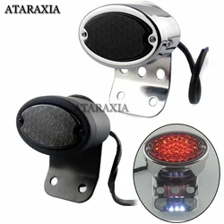 Motorcycle License Plate Bracket with Brake Tail Light Lamp For Choppers Sportster Bobber