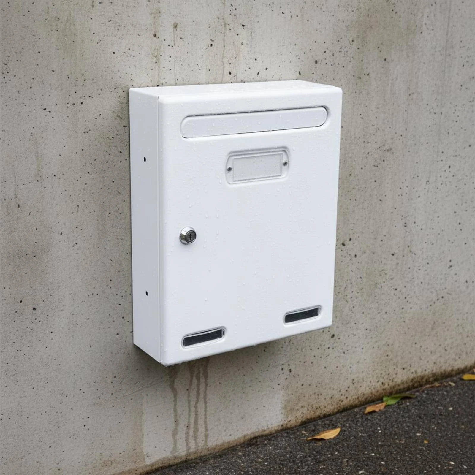 Wall Mounted Mailbox Waterproof Locking Mailbox Lockable Letter Box Rainproof Metal Postbox Outdoor Use for Front Porch