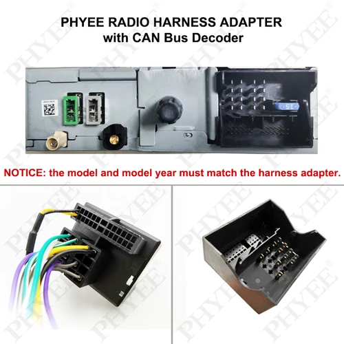 Imagen 2 del producto Arnés de cableado de 16 pines a Quadlock, CANBUS decodificadora, adaptador de Cable de bloqueo cuádruple para Peugeot 208, 2008, 3008, 308, 307, Citroen C4, C3