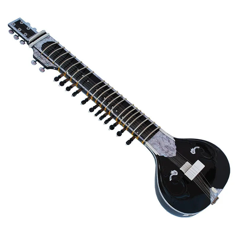 Indian sitar classical hand-carved professional performance niche musical instrument nation