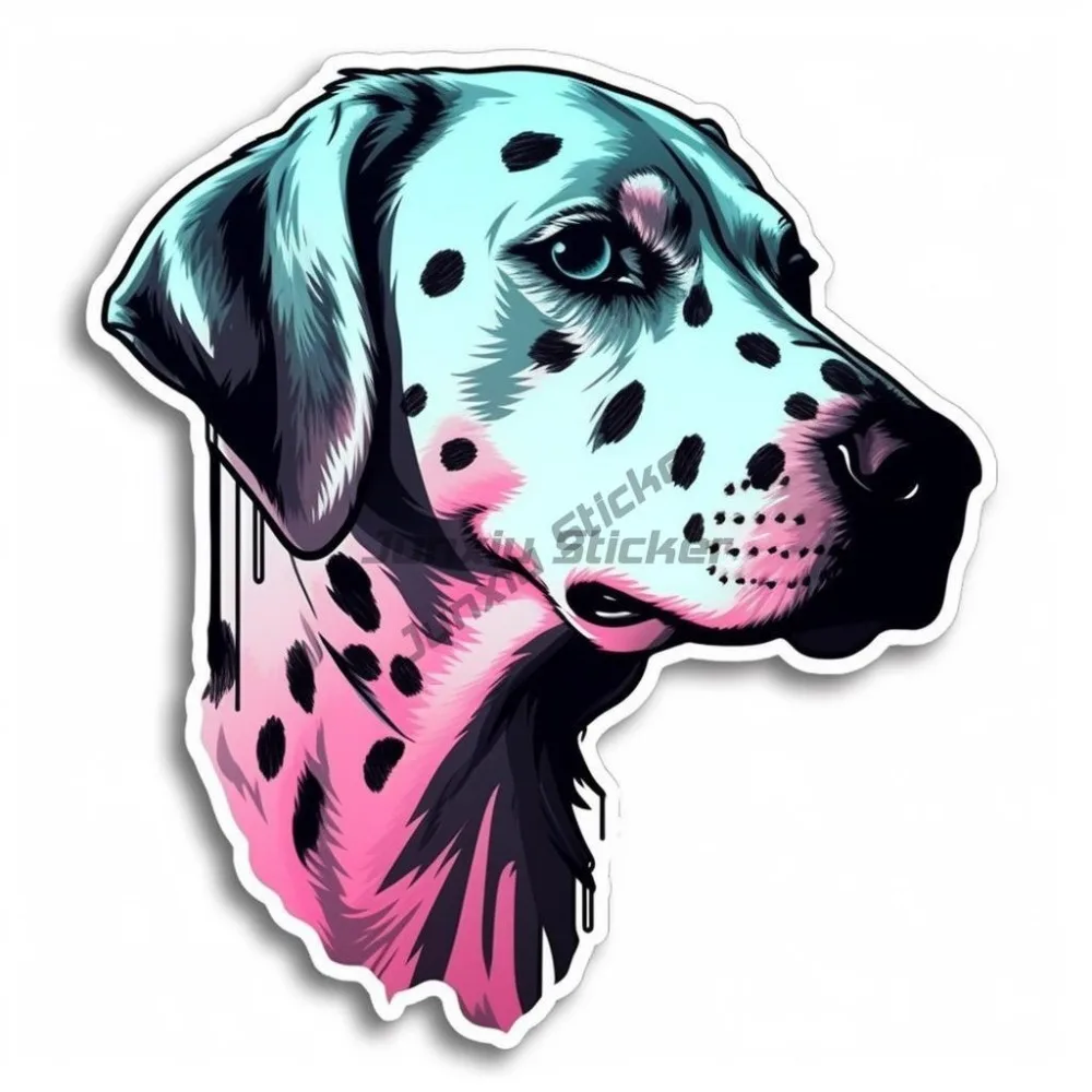 

Dalmatian Dog Vinyl Decal Sticker for Car, Laptop, tumbler, more Windows Windshield Wall Sticker