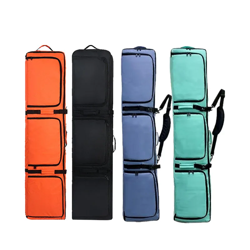 

Dry Wet Separation Ski Board Backpack Luggage Wheel Mounted Shoulder Ski Equipment Bag Checked Baggage Outdoor Travel
