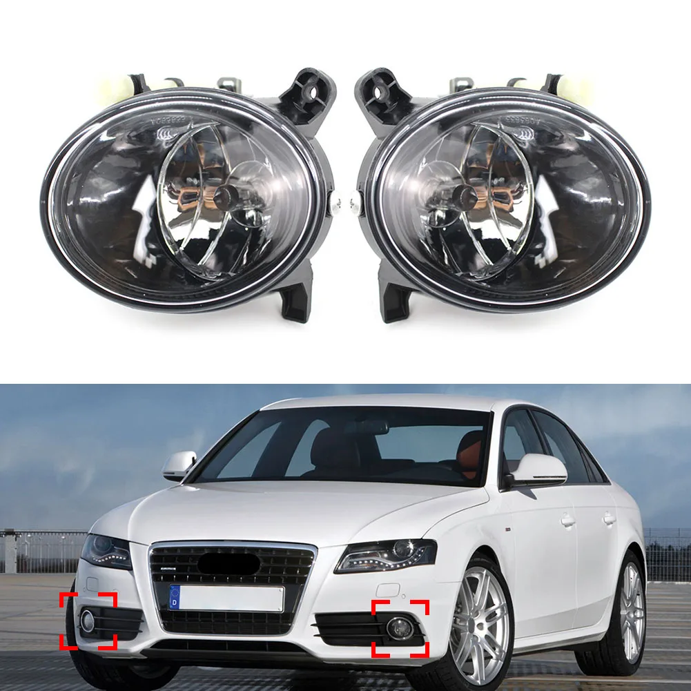 1Pcs Car Front Bumper Fog Lamp Light Left/Right For Audi A4 S4 A6 S6 Q5 SQ5 8T0941699B / 8T0941700B