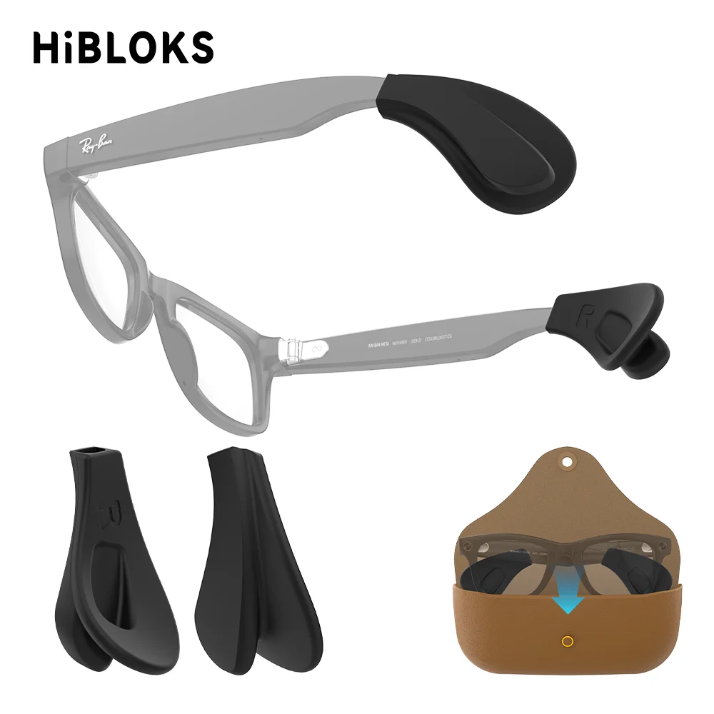

Держатели для очков HiBloks для Ray-Ban Meta Gen1 & Gen2 Wayfarer/Skyler/Headliner и аксессуары для умных очков Display