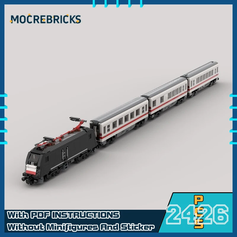 

MOC немецкая лежачая карета, модель поезда, сделай сам, строительный блок, сборка, технология, кирпичи, игрушки для детей, подарки