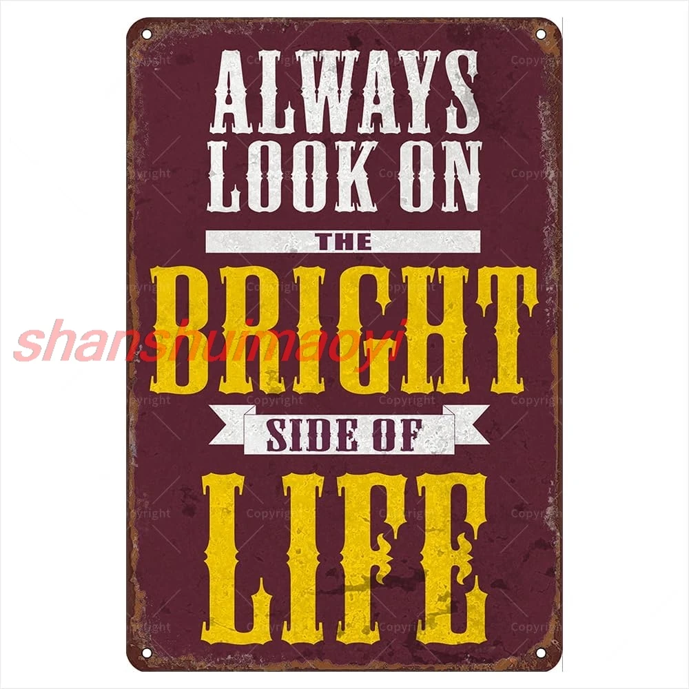 Life Retro Metal Tin Signs, 12