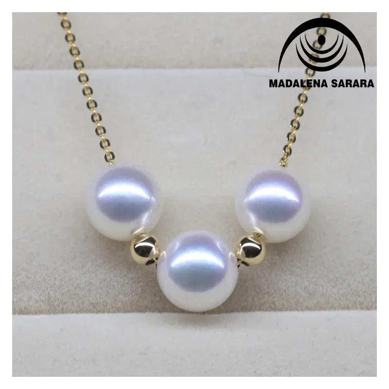 DSHIJOJ AAA Freshwater Pearl Necklace Simple Beauty Pearl Necklace 7-8mm Pearl Chain Women Necklace