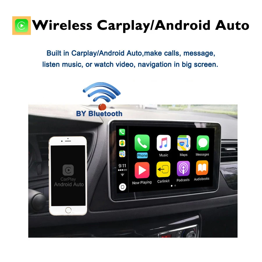 Tesla Qualcomm Carplay Car DVD Player DSP Android 11.0 8G+256G 4G LTE Bluetooth Wifi GPS RDS Radio For Hyundai Elantra 2011-2016