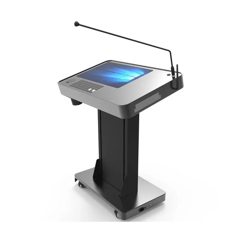 Conference room Touch Display Integrated Presentation Podium/ Height Adjustable Smart Podium with OPS