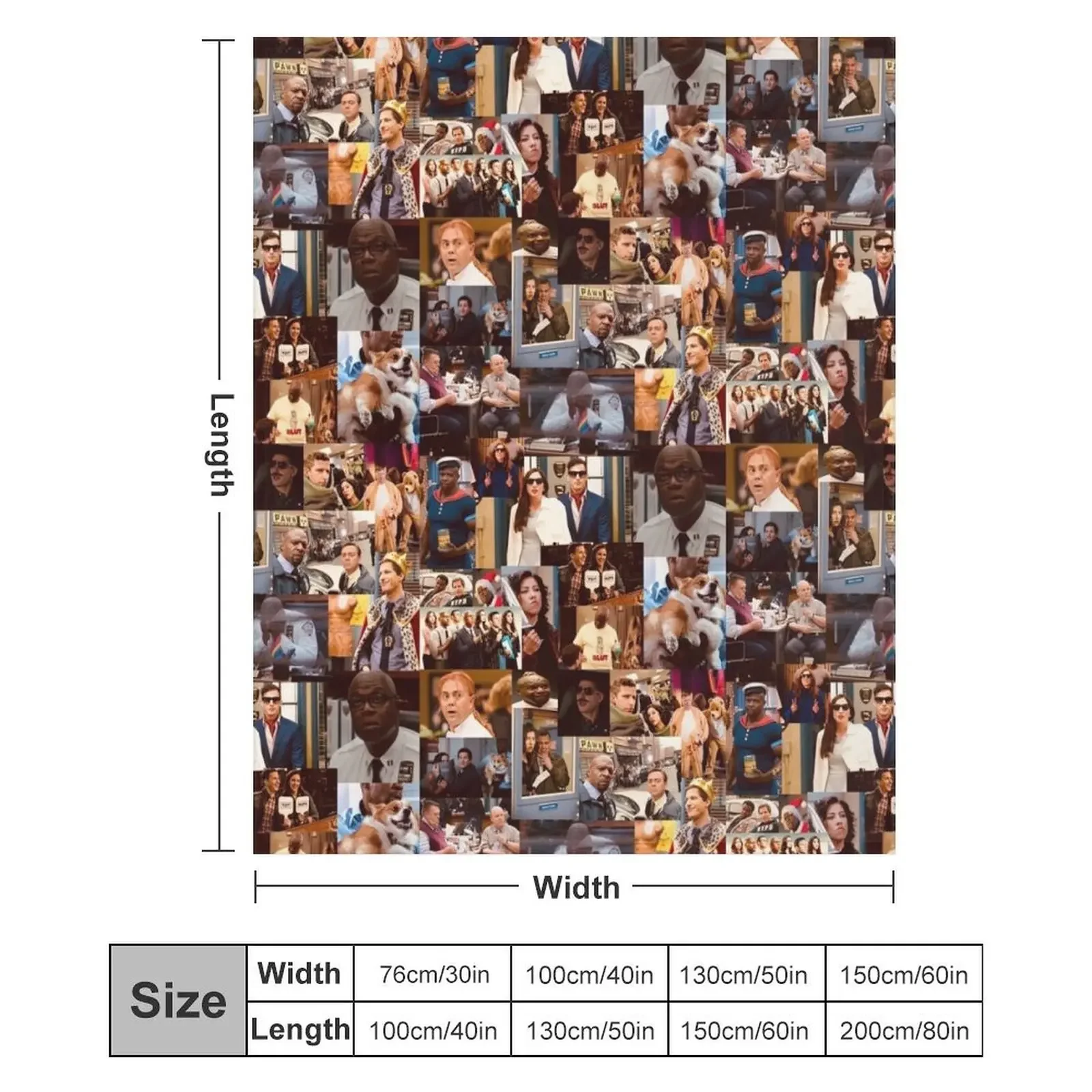 Brooklyn Nine Nine collage Throw Blanket Warm Sofa Throw Flannels Blankets