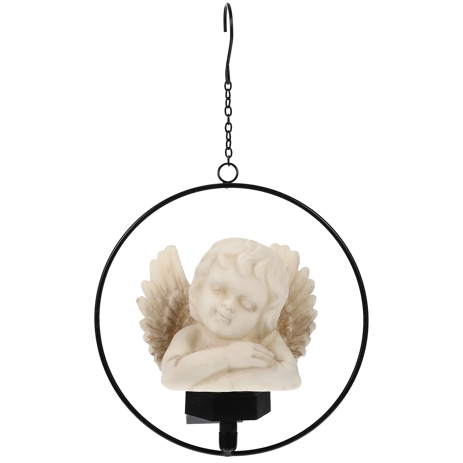 

Солнечный свет ангела, подвесной уличный сад, украшение для дорожки, солнечная светодиодная лампа ангела, садовый светильник для газона, Рождественский декор