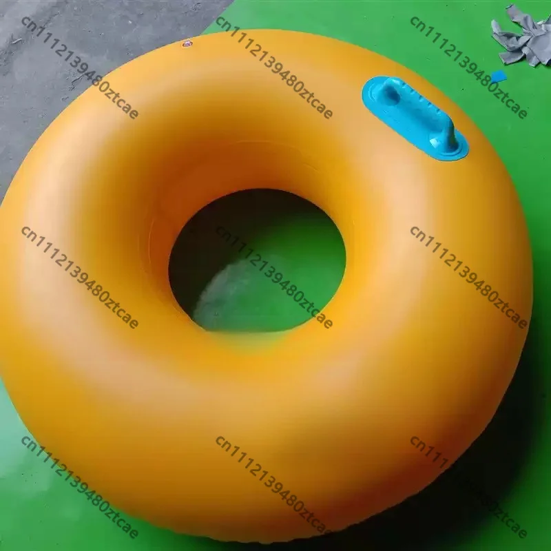 :Water Park Inflatable Double Water Slide Tube 2‑Person Swimming Ring Figure 8 Inflatable Raft for City Water Slide