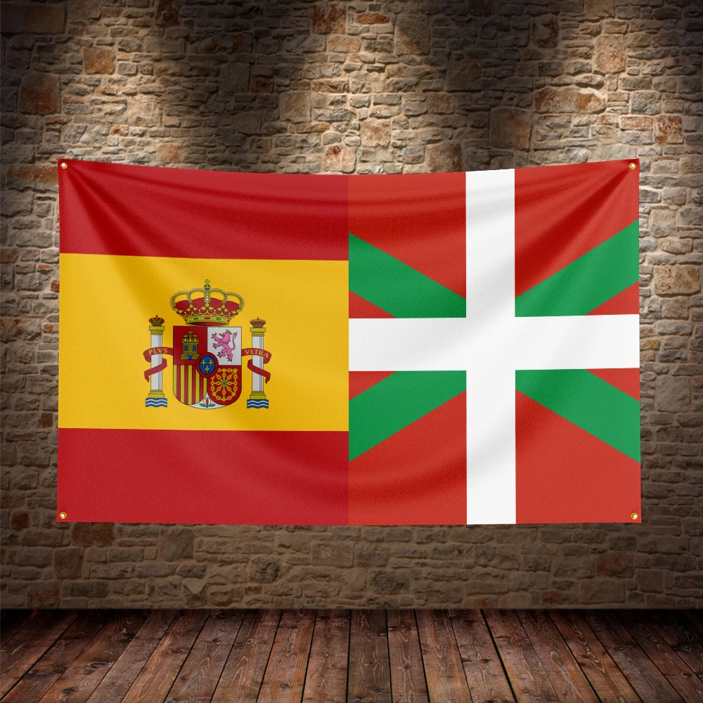 

Single-sided printing of the Spain and Basque country flag