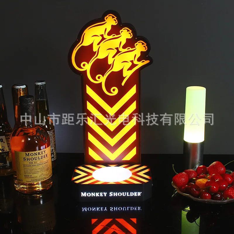 

New led bar luminous wine base champagne base party KTV creative XO wine rack wine display stand