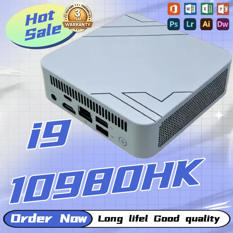 i9‑10980HK 2026 High‑End Portable Mini Desktop PC Tiny Form Factor 16GB High‑Speed RAM High‑Performance Mini Computer